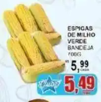 Supermercado Estrela Azul Espigas de milho verde bandeja oferta