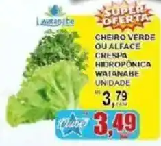 Supermercado Estrela Azul cheiro verde ou alfafa crespa hieropônica watanabe oferta
