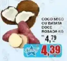 Supermercado Estrela Azul coco seco ou batata doce rosada oferta