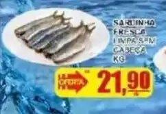 Supermercado Estrela Azul Sardinha fresca limpa sem cabeça oferta