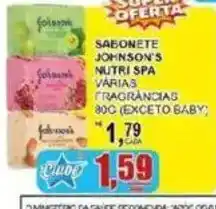 Supermercado Estrela Azul Sabonete johnson's nutri spa variadas fragrâncias oferta