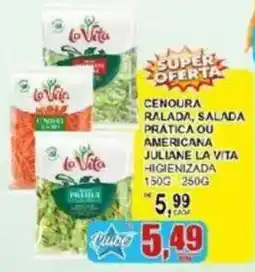 Supermercado Estrela Azul cenoura ralada, salada pratica ou americana juliane la vita oferta