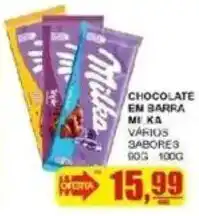 Supermercado Estrela Azul Chocolate em barra mix variados sabores oferta