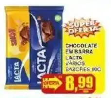 Supermercado Estrela Azul Chocolate em barra lacta vários sabores oferta