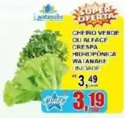 Supermercado Estrela Azul Cheiro verde ou alface crespa hidropônica oferta