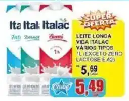 Supermercado Estrela Azul Leite longa vida italac vários tipos oferta