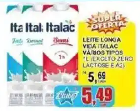 Supermercado Estrela Azul Leite longa vida italac vários tipos oferta