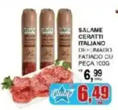 Supermercado Estrela Azul Salame ceratti italiano defumado fatiado du peça 100g oferta