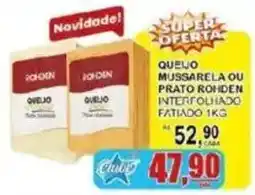 Supermercado Estrela Azul Queijo mussarela ou prato rohden interfolhado oferta