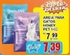 Supermercado Estrela Azul Areia para gatos honey pet oferta