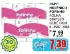 Supermercado Estrela Azul Papel higiênico ofininho folha simples bedê com oferta