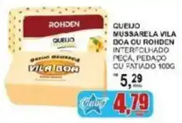 Supermercado Estrela Azul Queijo mussarela vila boa ou rohden oferta