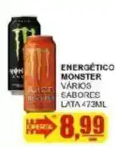 Supermercado Estrela Azul Energético monster vários sabores oferta