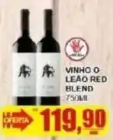 Supermercado Estrela Azul vinho o leão red blend oferta