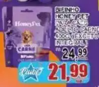 Supermercado Estrela Azul Bifinho honey pet para cães adulto carne oferta