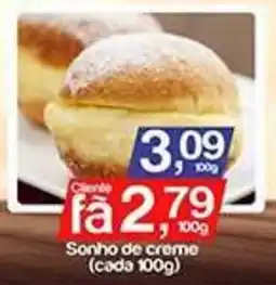 Supermercados Gricki Sonho de creme oferta