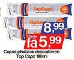 Supermercados Gricki Copos plásticos descartáveis Top Copo oferta