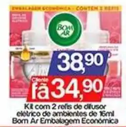 Supermercados Gricki Kit com 2 refis de difusor elétrico de ambientes de 16ml oferta