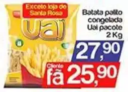 Supermercados Gricki Balata palito congelada Uai pacote oferta