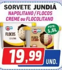 Supermercados Real Sorvete jundiá napolitanoflocos creme ou flocolitano oferta
