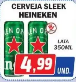 Supermercados Real Cerveja sleek heineken oferta