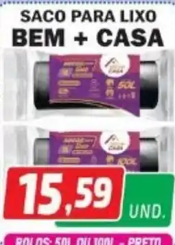 Supermercados Real saco para lixo bem + casa oferta