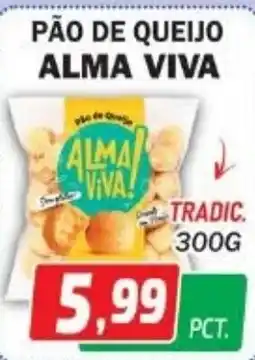 Supermercados Real pão de queijo alma viva oferta
