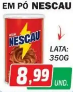 Supermercados Real Nescau em pó oferta