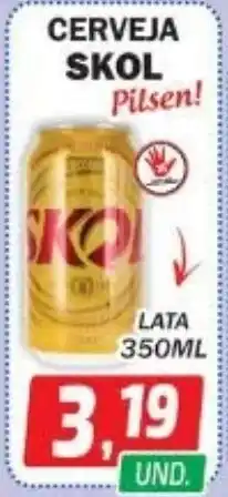 Supermercados Real Cerveja skol pilsen! oferta