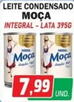 Supermercados Real Leite condensado moça integral oferta