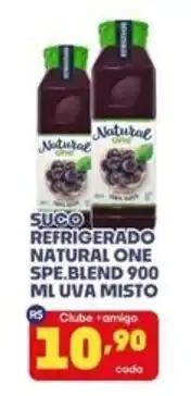 Boa Supermercados Suco refrigerado natural one spe.blend 900 ml uva misto oferta