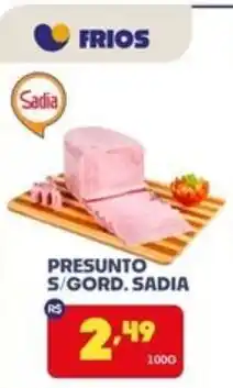 Boa Supermercados Presunto 5/gord. sadia oferta
