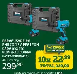 Cooper Parafusadeira philco 12v ppf120m oferta