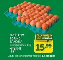 Cooper ovos com 30 und. bandeja oferta