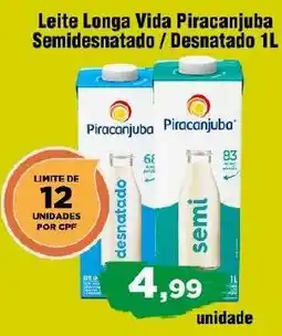 Copercana Leite Longa Vida Piracanjuba Semidesnatado / Desnatado oferta