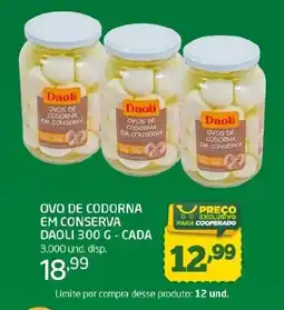 Cooper ovo de codorna em conserva daoli oferta