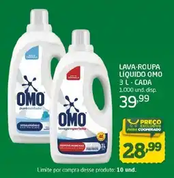 Cooper Lava-roupa liquido omo oferta