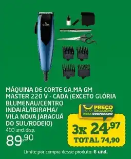Cooper Máquina de corte ga.ma gm master 220 v - cada oferta