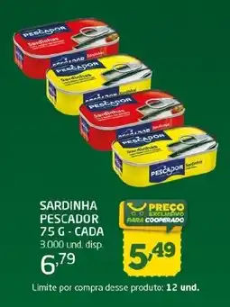 Cooper Sardinha pescador oferta
