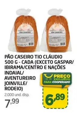 Cooper Pão caseiro tio cláudio oferta