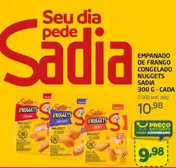 Cooper empanado de frango congelado nuggets sadia oferta