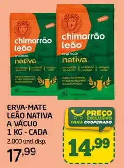Cooper erva-mate leão nativa a vácuo oferta