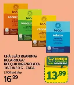 Cooper Chá leão reanima/ recarrega/ reequilibra/ relaxa oferta