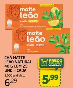 Cooper Chá matte leão natural oferta