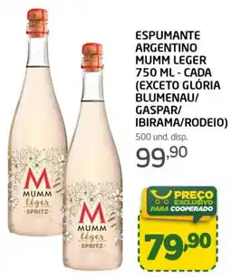 Cooper Espumante argentino mumm leger oferta