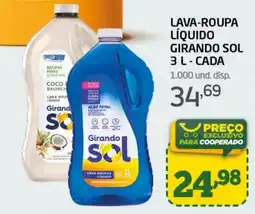Cooper Lava-roupa liquido girando sol oferta