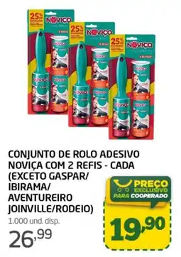 Cooper Conjunto de rolo adesivo noviça com 2 refis - cada oferta