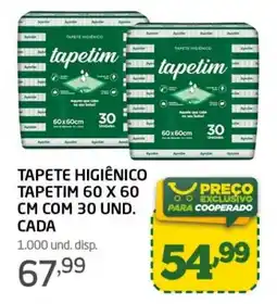 Cooper Tapete higiênico tapetim oferta