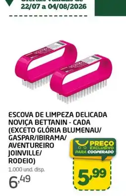 Cooper escova de limpeza delicada noviça bettanin - cada oferta