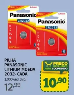 Cooper Pilha panasonic lithium moeda 2032- cada oferta
